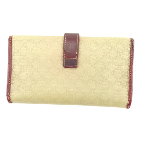 Celine Macadam long beige Bordeaux Wallet leather - Picture 1 of 6